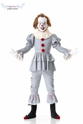 Хэллоуин клоун ужас кровавый для выступлений на сцене в офис, на вечеринку, страшные костюмы для Хэллоуина amazon (клоун обратно в темное время суток)