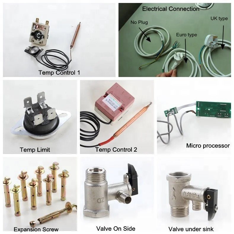 digital display electric water heater with stainless steel tank