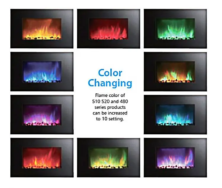 OEM available Energy Saving wall mount electric fireplace stove