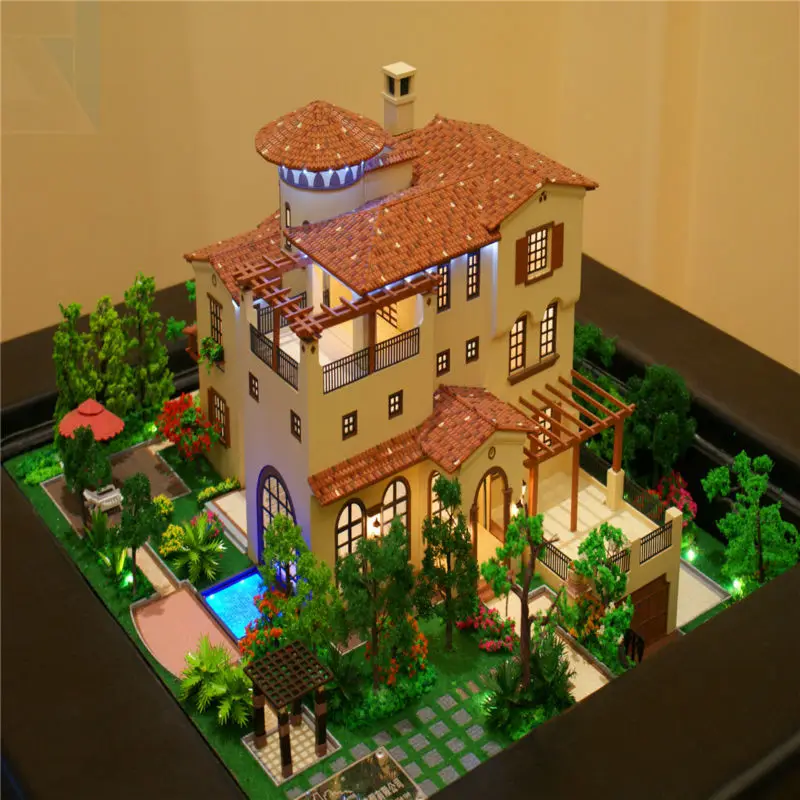 OEM&ODM  upscale apartment house 3d miniature architecture model