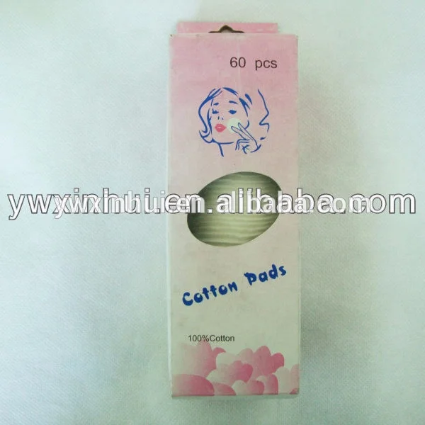Certification ISO9001 2013newest makeup cosmetic tools cotton pad in box