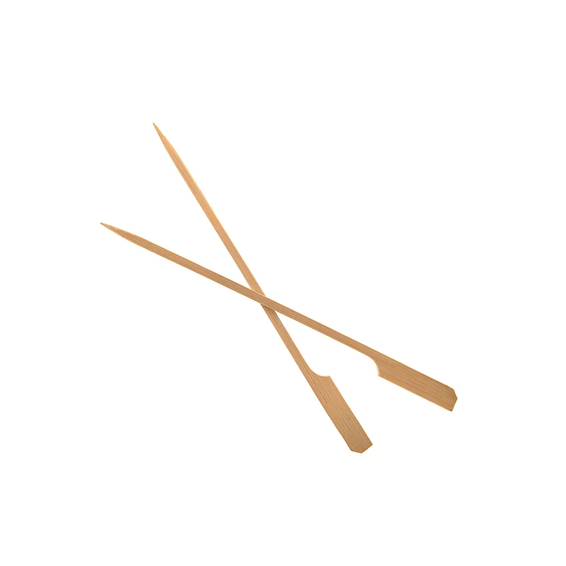 Eco-friendly Disposable Flat Teppo Kebab Gun BBQ Bamboo Food Skewer