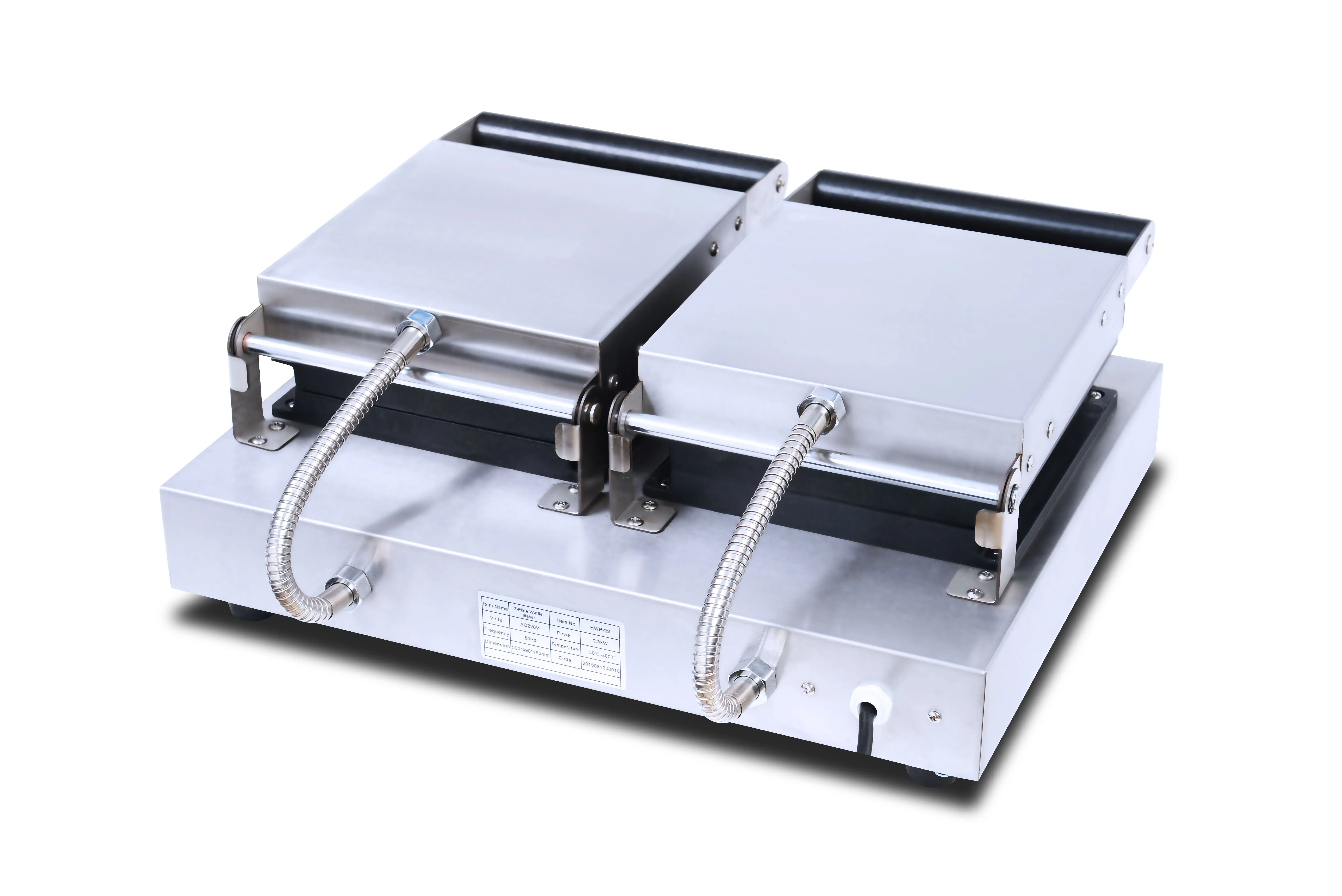  Таблицы нержавеющей стали Зерноуборочные комбайны обрабатывающие автоматически 2 пластины электрическая яйцо аппарат для изготовления вафельных Рожков Бейкер цена