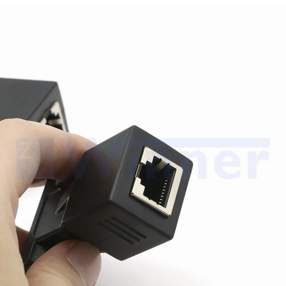 RJ45 Coupler Adapter, RJ45 Socket Adapter Interface Extender Plug LAN Network Connector Female OEM