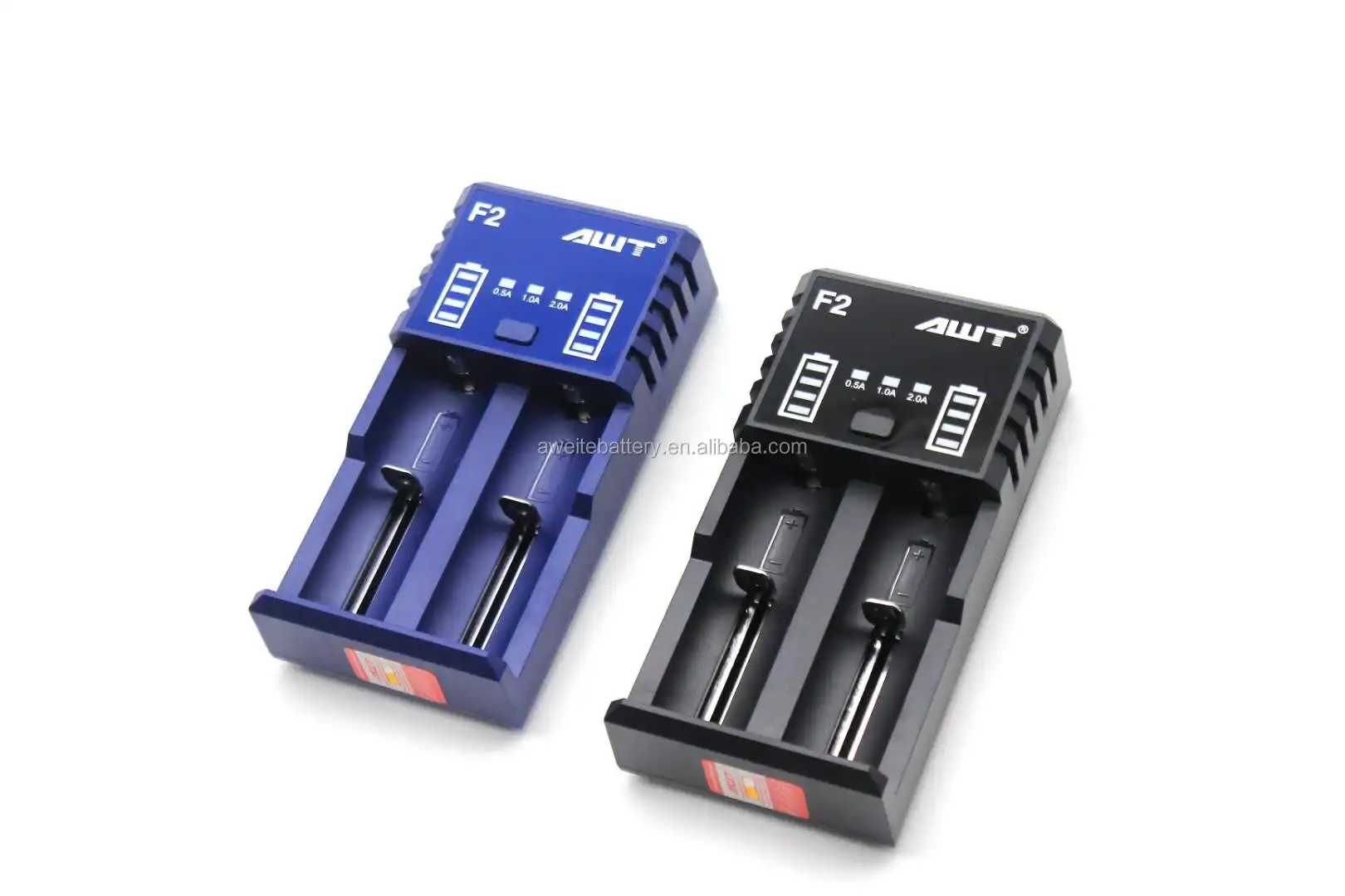 Smart vape new charger AWT F2 2A charger plug lithium 18650 battery charger F2 for 21700/20700/26650 battery