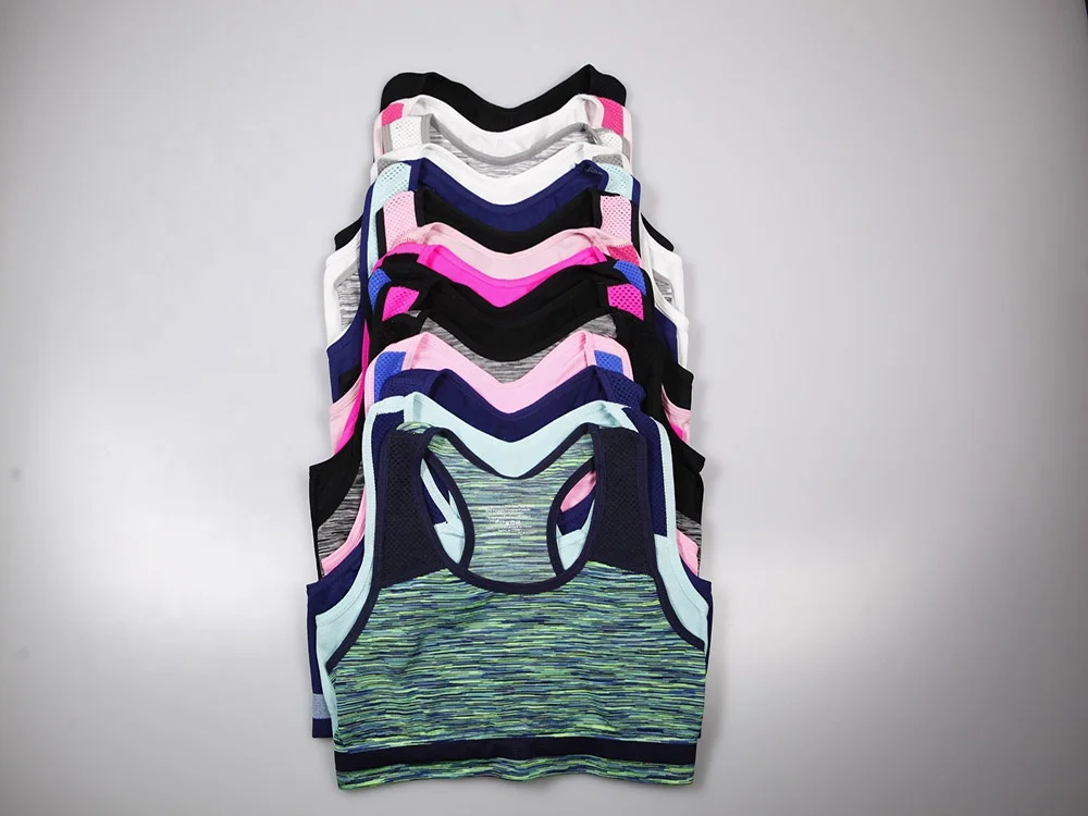 
Wholesale Special Design Three Size Seamless mesh racerback Bra for School Girls Underwear 