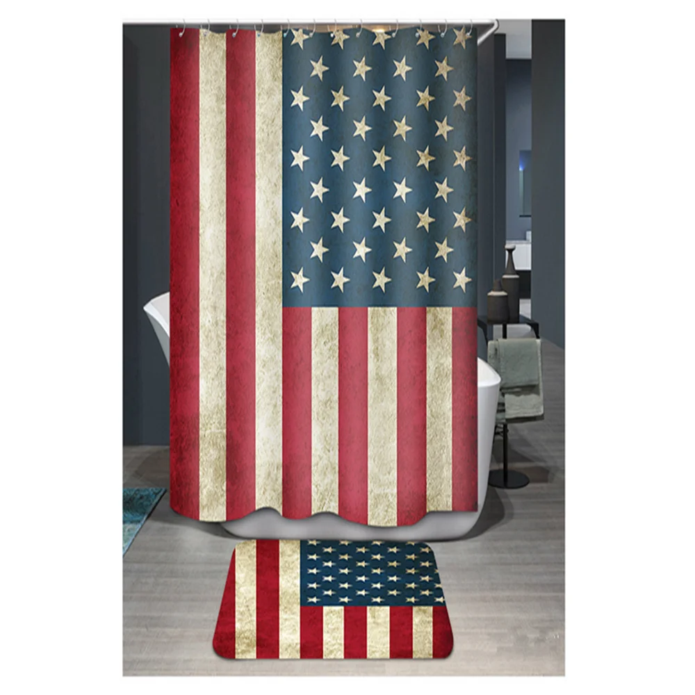 
Waterproof polyester customized shower curtain with your photo designs for bathroom 