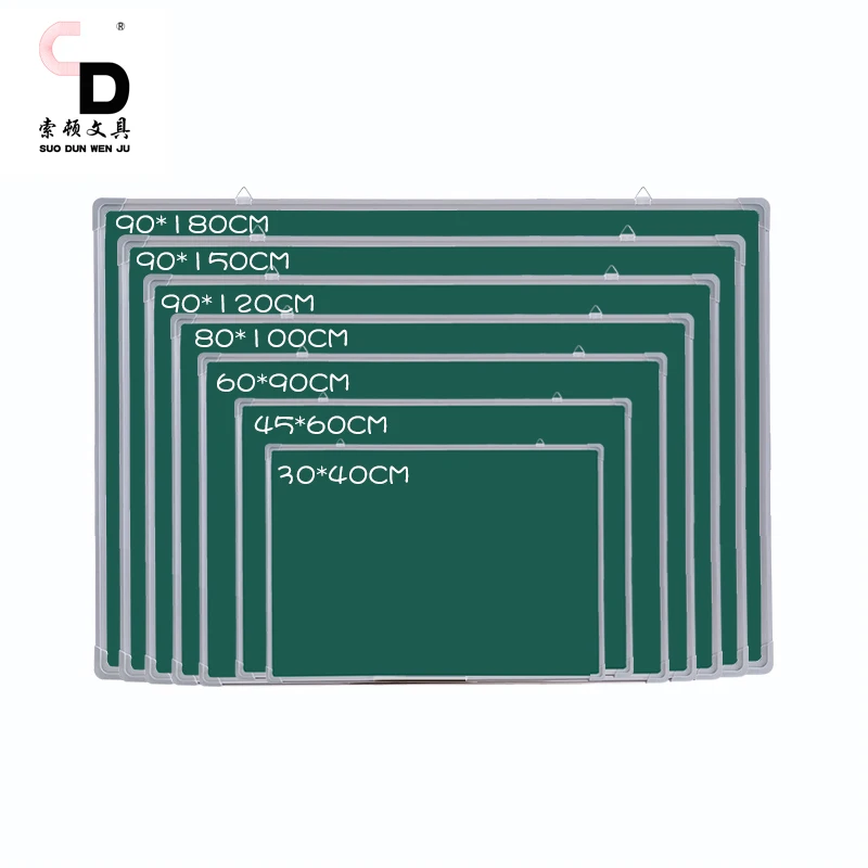 Wholesale double sided mini wall mount hanging magnetic eraser school kids green chalk board chalkboard 9x12 for children