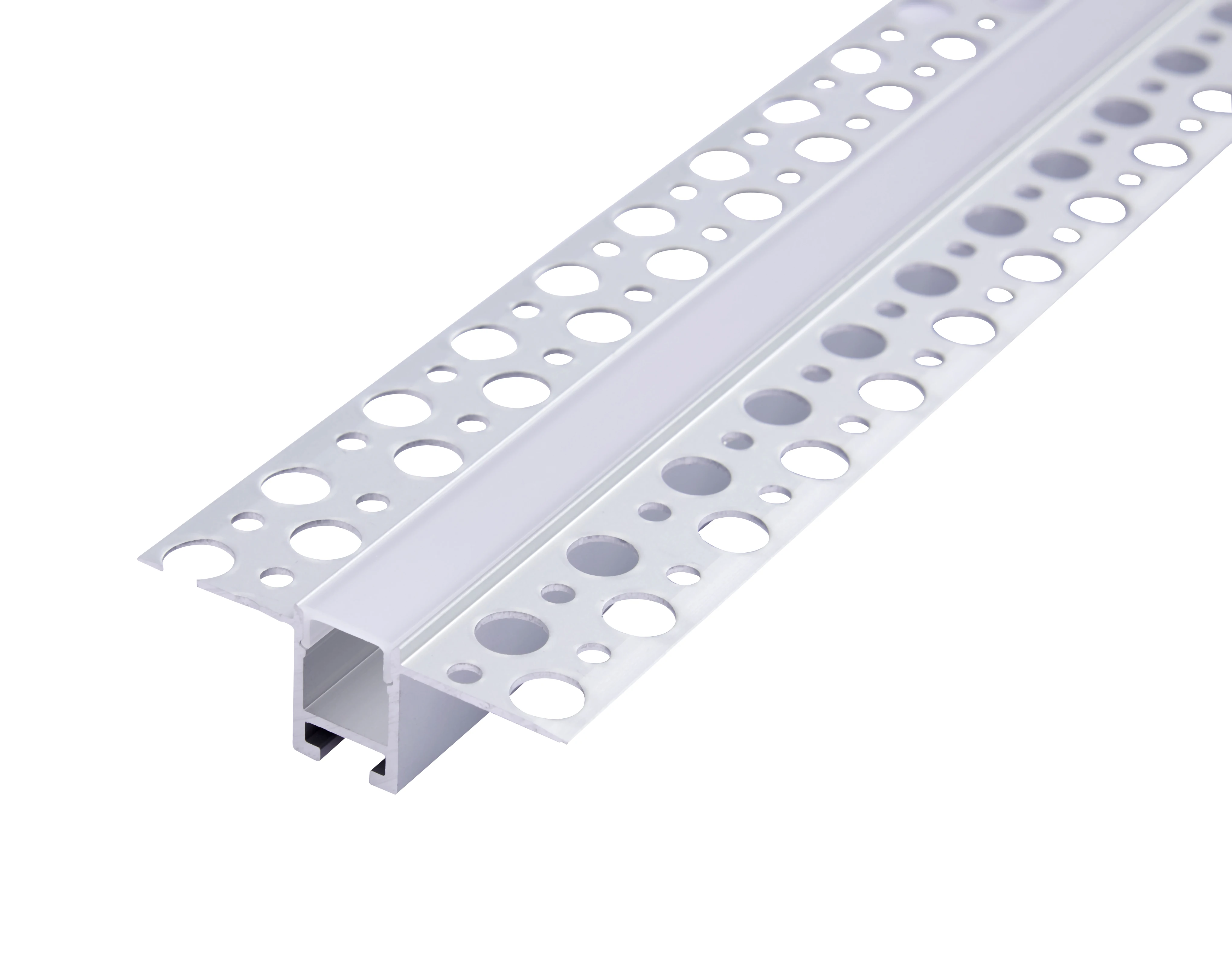 Drywall Series 6063-T5 Aluminum LED Profile with 3825 2835 240leds per meter flexible  strips use for indoor decoration lighting