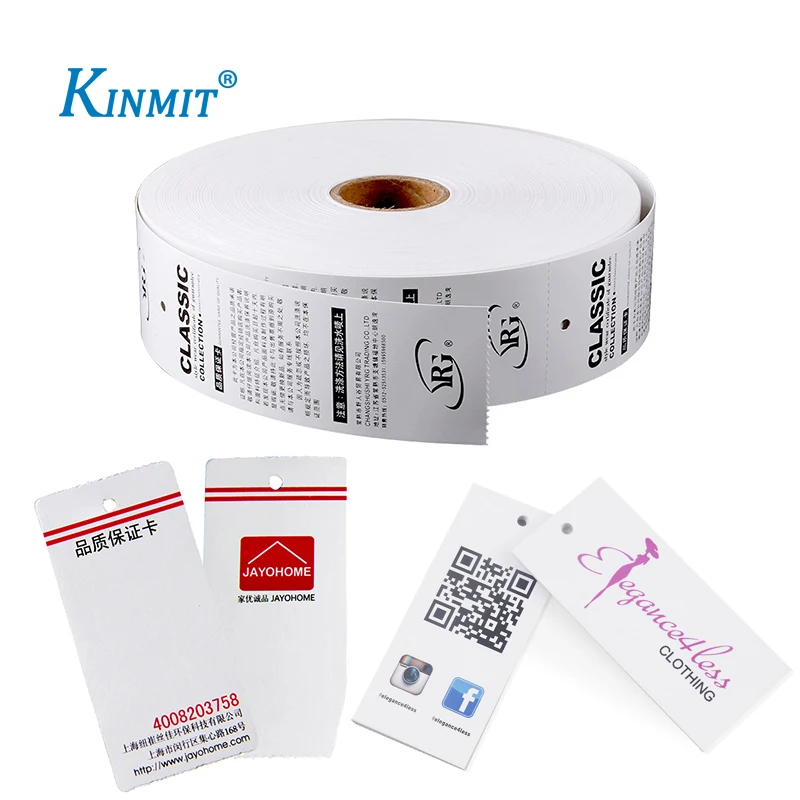 Custom Design Printed Paper Hang Tags For Clothing