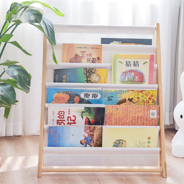
Kids Shelf Children Bookcase Magazine Rack Bookshelf Children Play Shelf 