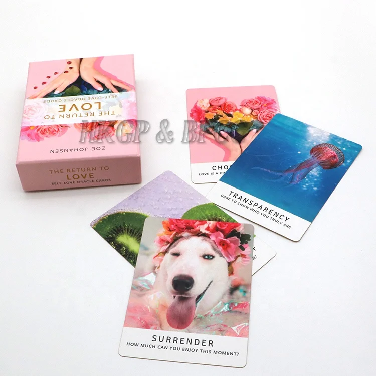 
Best Quality Personalized Custom Oracle Card Deck with Book Printing 