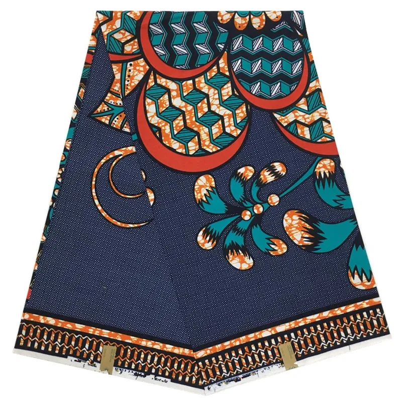 
2018 New Arrival Fashion Design African Wax Lace Fabric Embroidered High Quality Wax Guipure Lace Fabric For Women Dress 