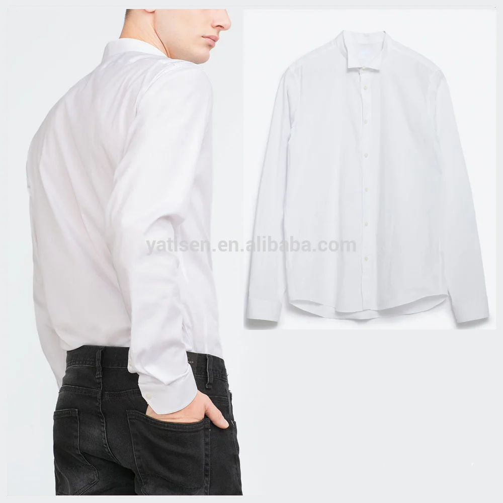 Классические простые белые рубашки с воротником под смокинг Мужская модная удобная формальная рубашка приталенные мужские рубашки