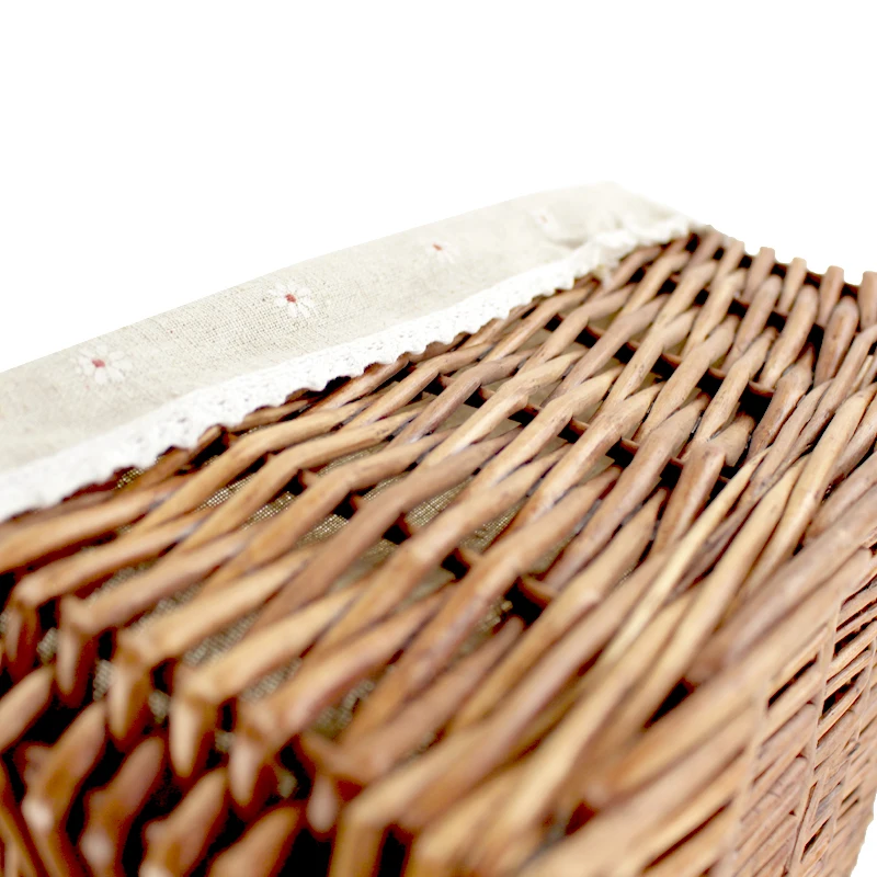 Custom Size Wholesale Household Hand Woven Wicker Storage Basket