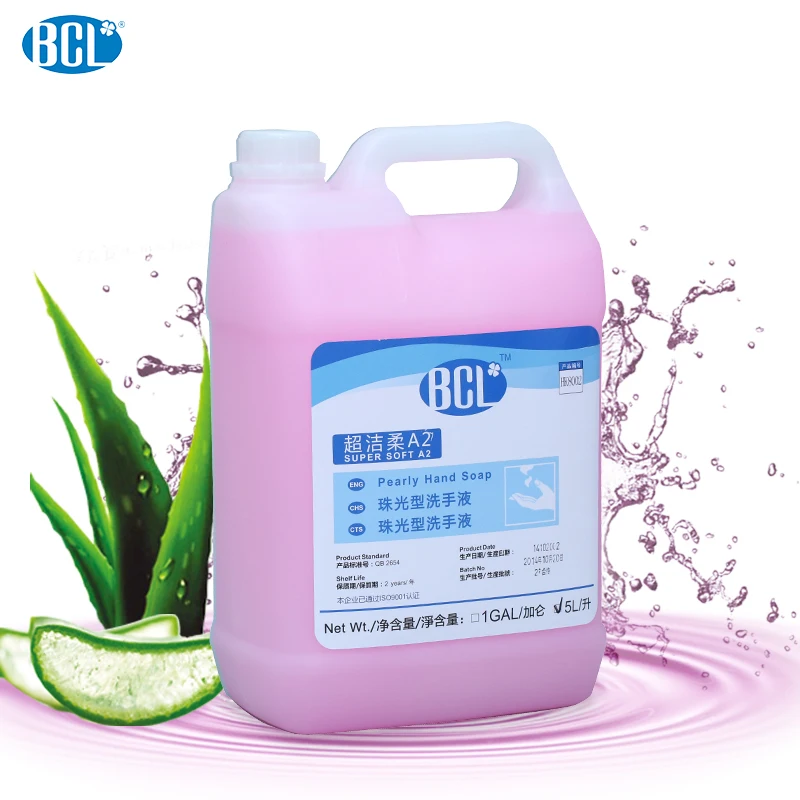 5L Pearly Liquid Hand Soap Chemical Formula Aloe Fragrance for Hotel Restaurant Office School hospital and other public location