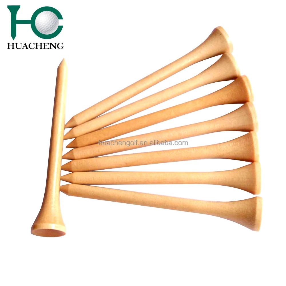 Hot sales plain Natural wooden golf tees with assorted sizes