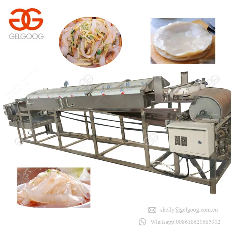 Industrial Pasta Sweet Potato Starch Sheet Liangpi Jelly Bean Maker Steamer Round Cold Noodle Making Machine