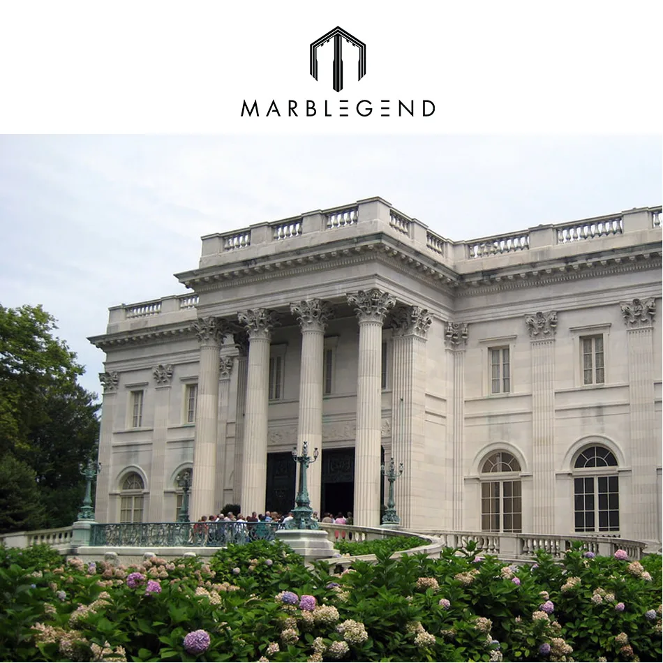 Использование в вилле Римский полый мраморный камень ворота стойка дизайн