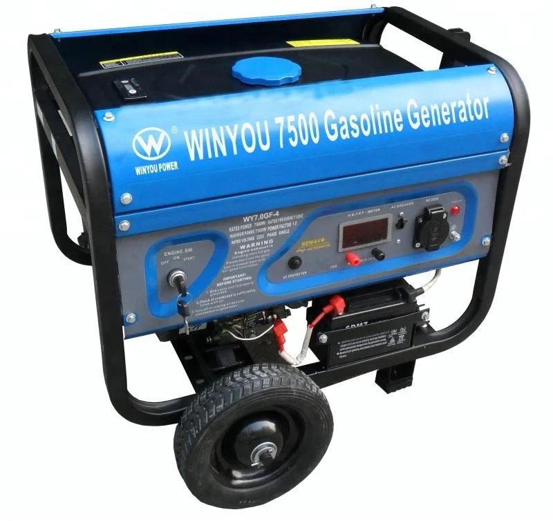 1kw to 7.5 kw petrol generator for home use