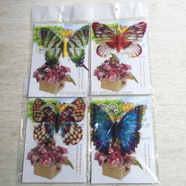 3D Decorative magnet stickers Butterfly shape Fridge stickers