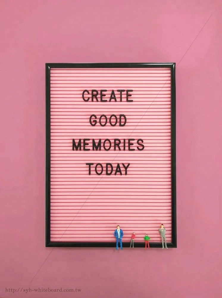 Pink letter board 12x16 inch menu letterboard changeable message letterboard