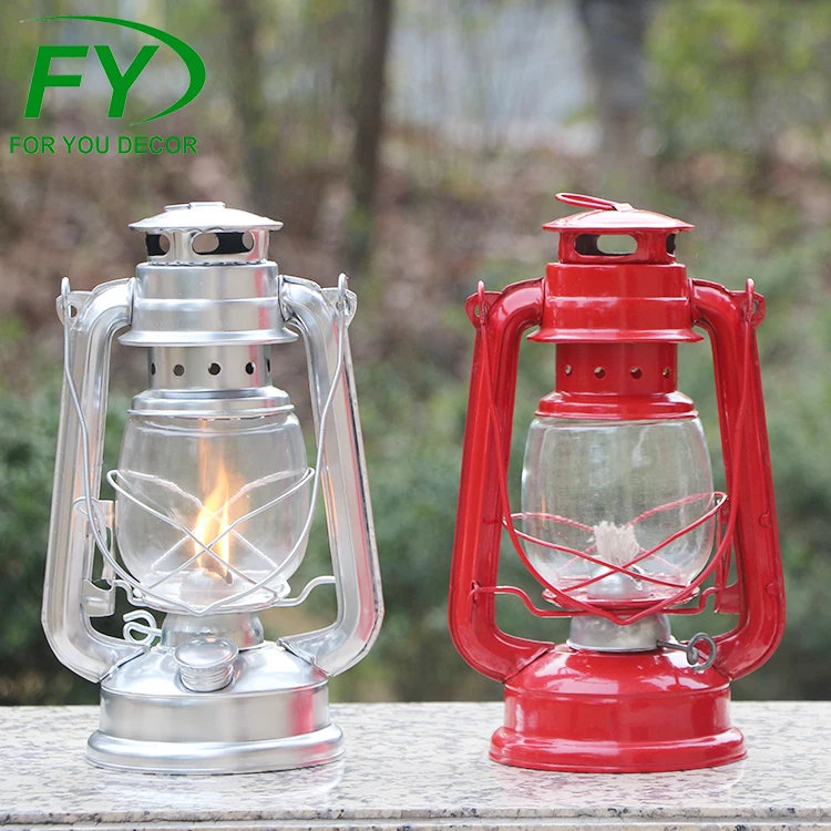 
Wholesale garden torch metal holder glass kerosene oil lamp 