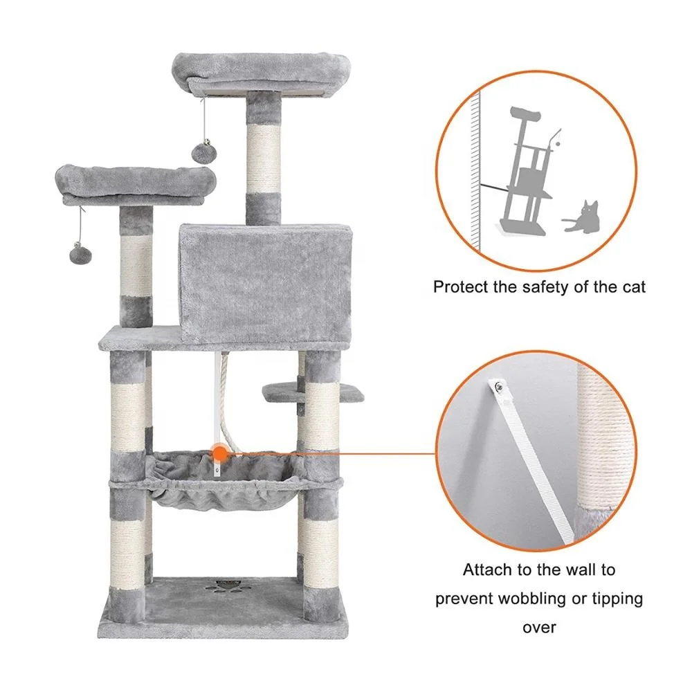 Pet Furniture Tower Climbing Modern Cat Scratcher Tree Condo