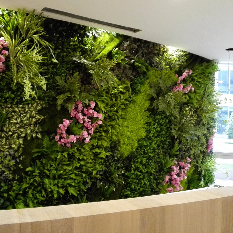 plastic panel ficus treeartificial tree for indoor & outdoor plastic grass hadge artificial vertical garden wall vertical green