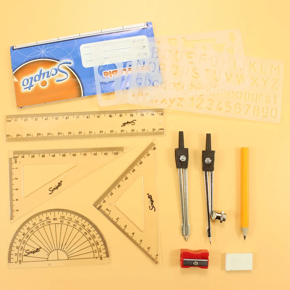 Новейшая африканская Геометрическая коробка для инструментов 11 шт. для студентов