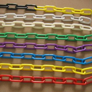 6mm 8mm red white green yellow black coloured traffic road safety plastic chain