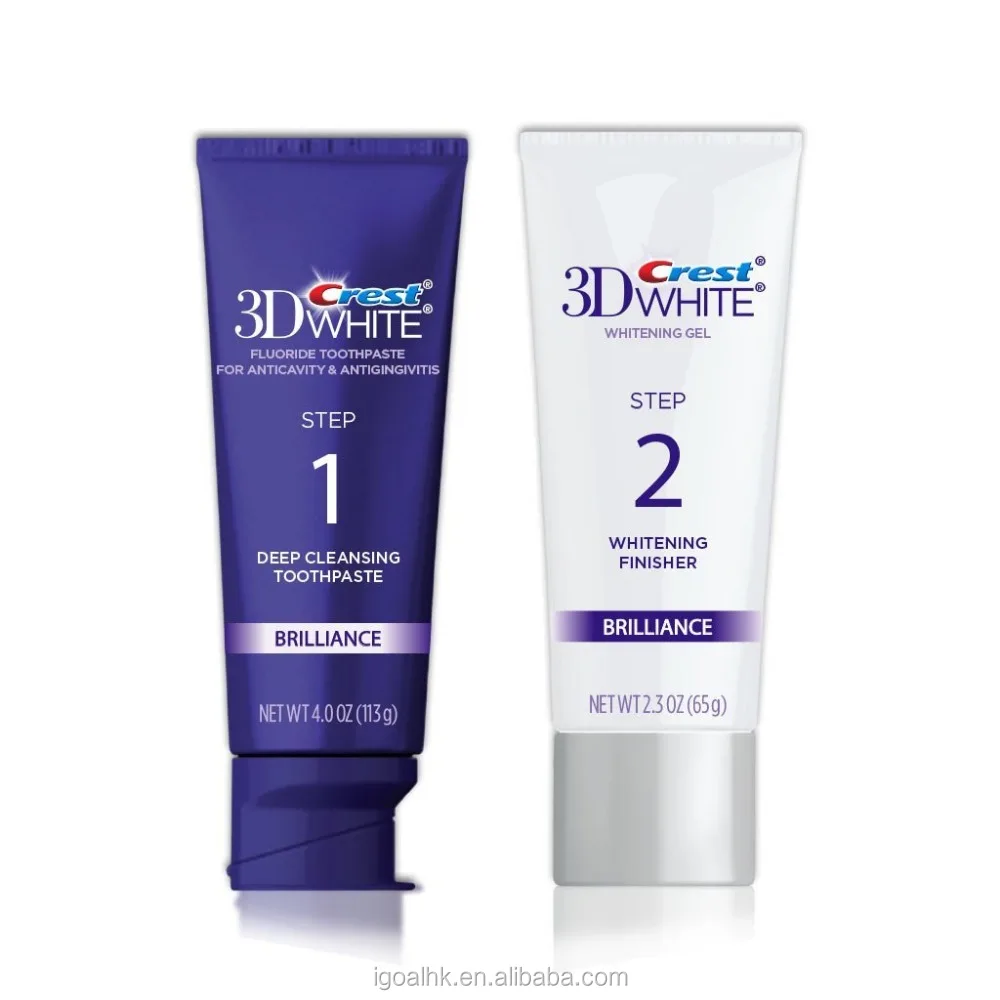 3D White Brilliance Daily Cleansing Toothpaste and Whitening Gel System 6.3 Oz