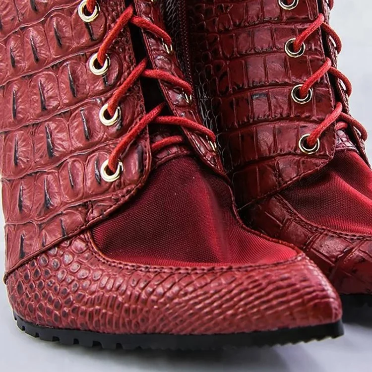 Fashion Design Faux Leather High Heel Ladies Ankle Boot