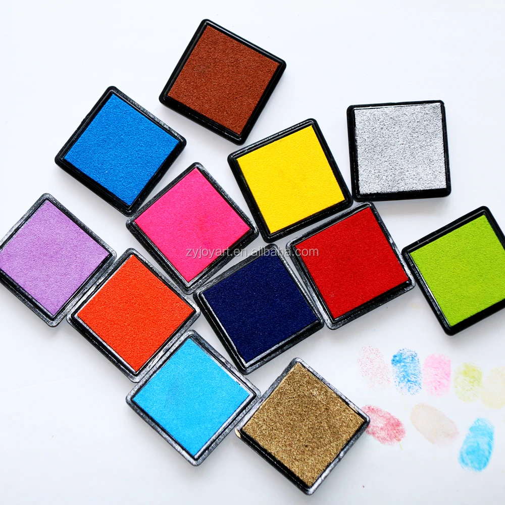DIY fingerprint ink stamp pad non toxic 20 colors Kids art craft