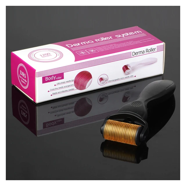 derma reduces stretch marks silver handle color face 1200 needles meso roller