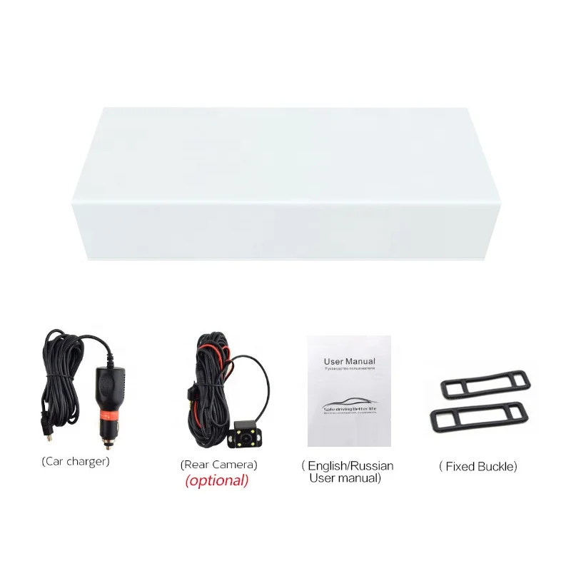 5 inch Display Rearview Mirror Car DVR Recorder Generalplus Touchscreen Car Dash Camera Auto Front and Rear View Video Recorder