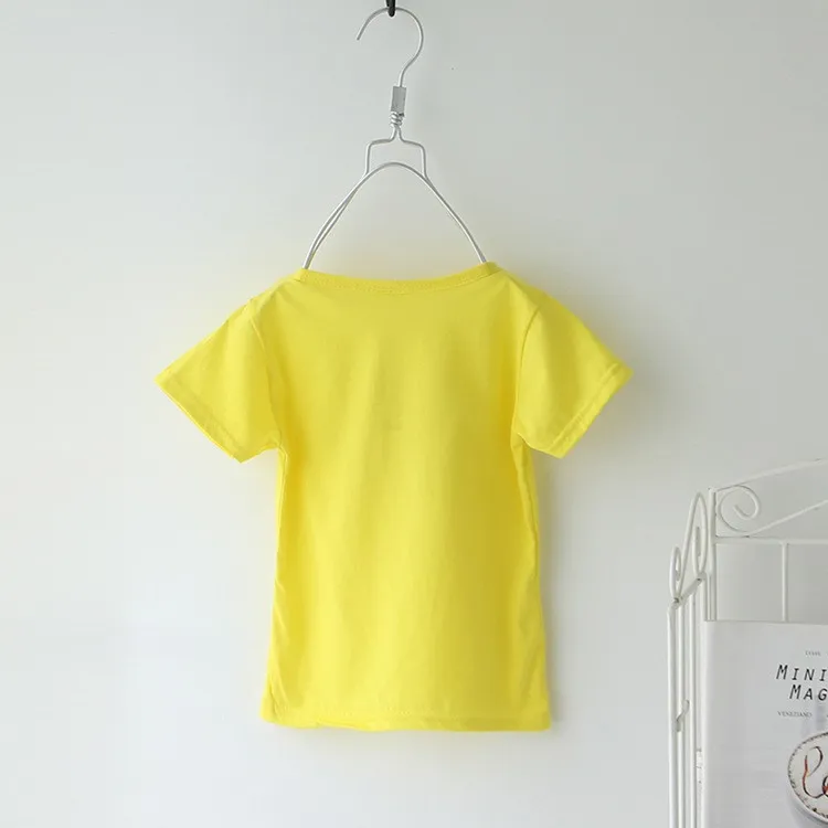 2018 Korean style boys girls t shirt fashion short sleeve cotton kids t shirt
