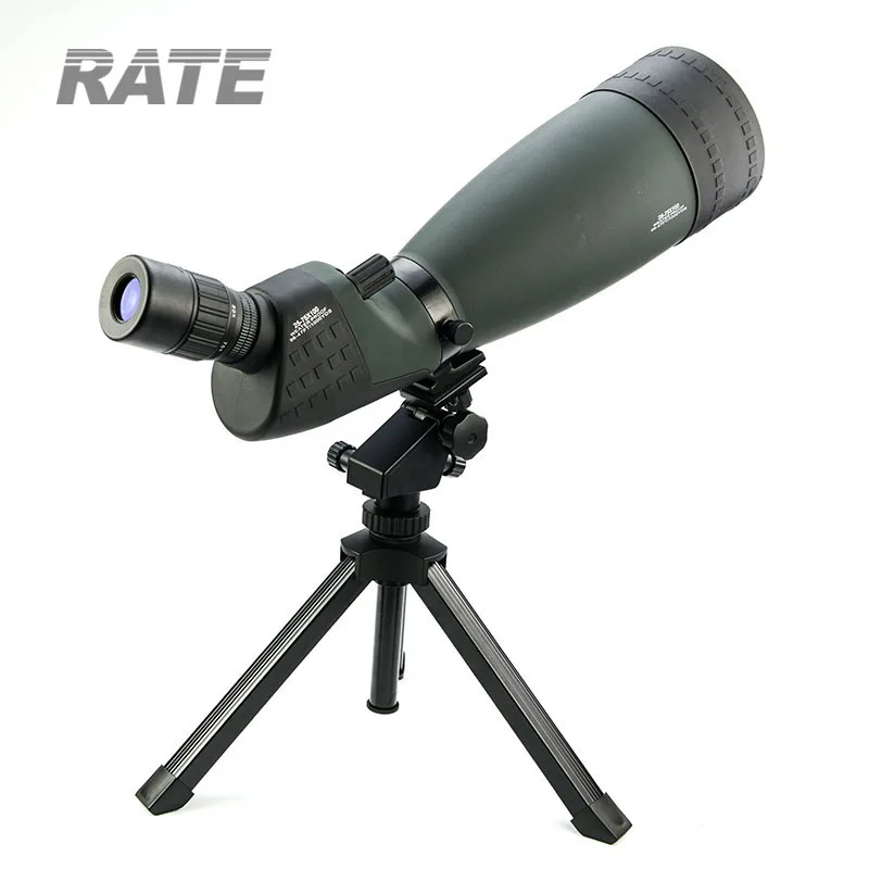 25-75X100 Big eye-piece zoom lens spotting scope monocular telescope sporting goods