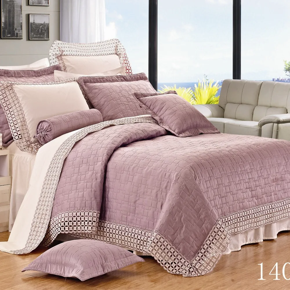 Оптовая продажа стеганые домашние коричневые покрывала на заказ