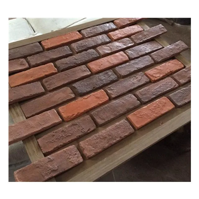 Популярный в Канаде внешний декоративный красный тонкий кирпич для стен