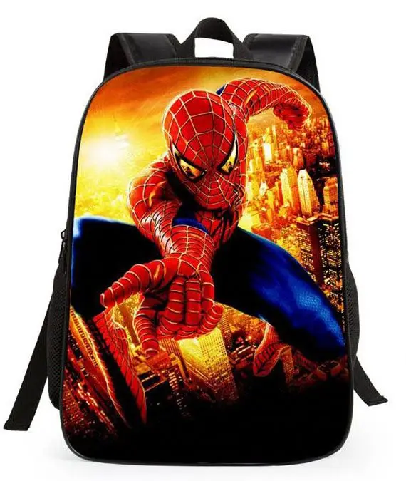 
16 inch Cartoon bags School Bags Kids Bag Spiderman Backpack 