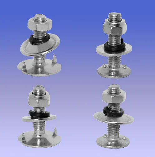 Bucket elevator bolt fang bolt euro bolt material carbon steel zinc plated and stainless steel