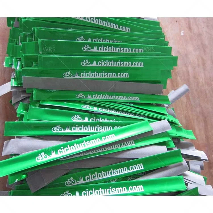 2019 new CE EN13356 custom hi vis snap armband children night safety running reflector wrist wap reflective band for activity