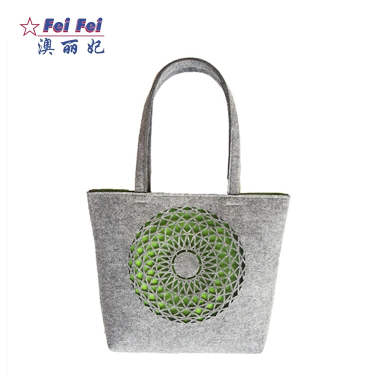 SEDEX/SGS  Promotional factory direct designer felt handbag accept logo customized