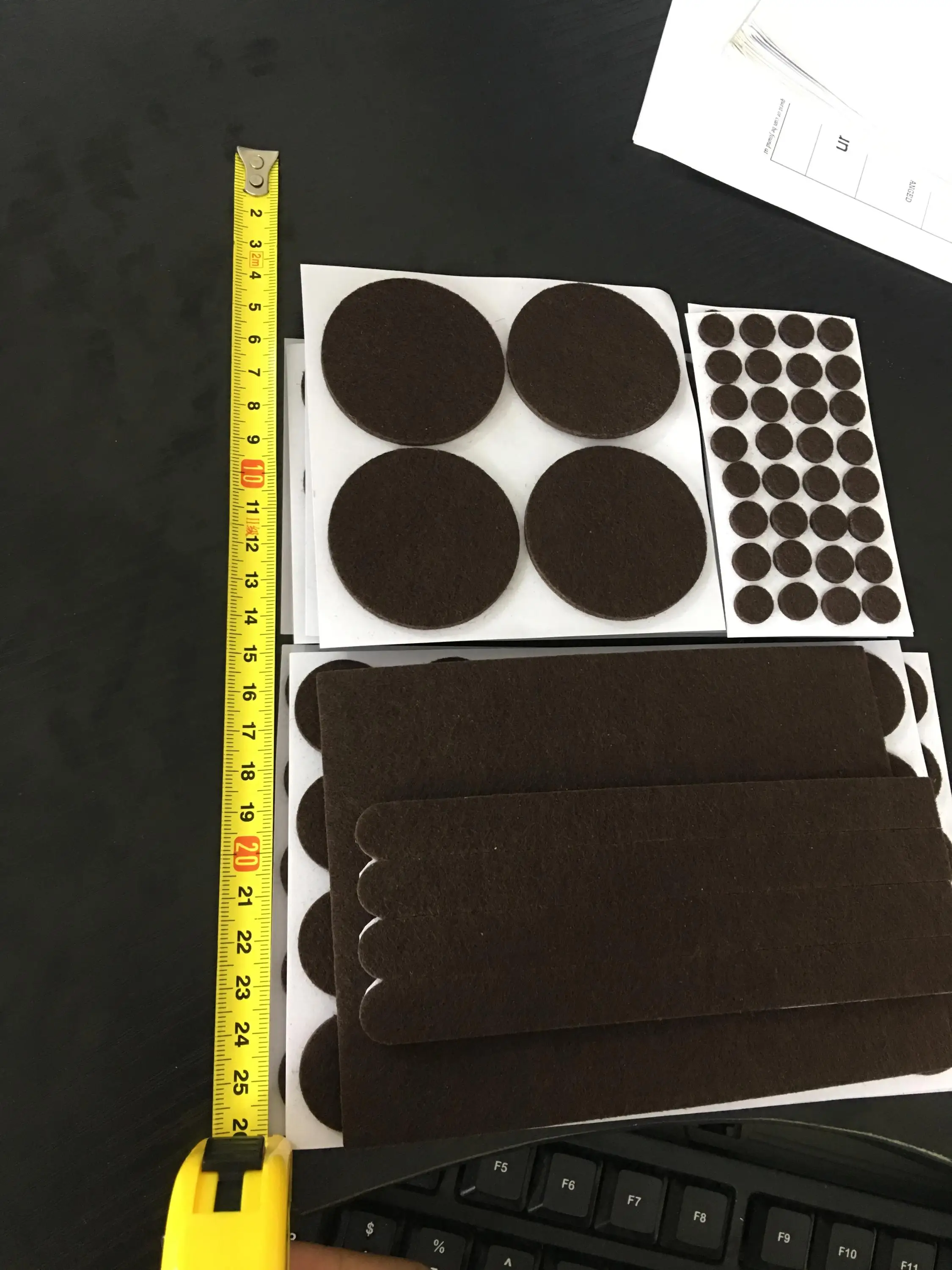 Custom Size Cheap Self Adhesive Wool Felt Pad Floor Scratch Protector Felt Pads