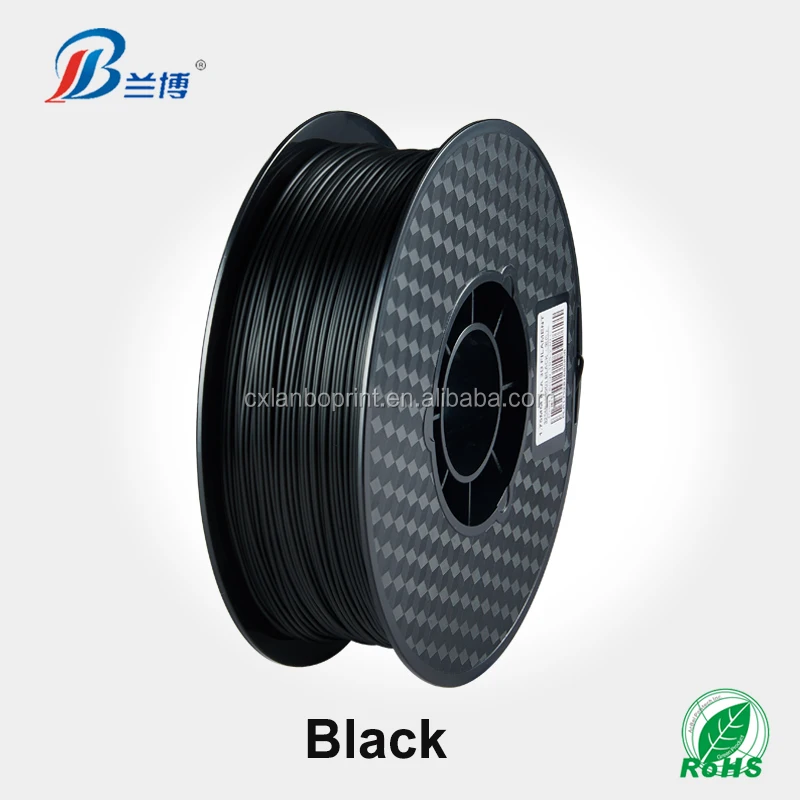 
Rambery PLA 3D Printer Filament, ABS Filament1.75mm/2.85mm/3.0mm, Dimensional Accuracy +/- 0.05 mm, 1 kg Spool,Black 