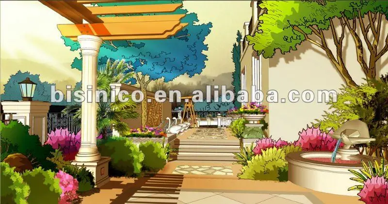 3D villa and landscape design,3D interior and exterior design,3D rendering