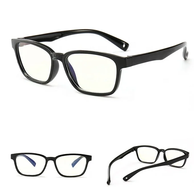 Soft rubber Kid Eyeglasses Multi color Children Optical Frame anti blue light glasses
