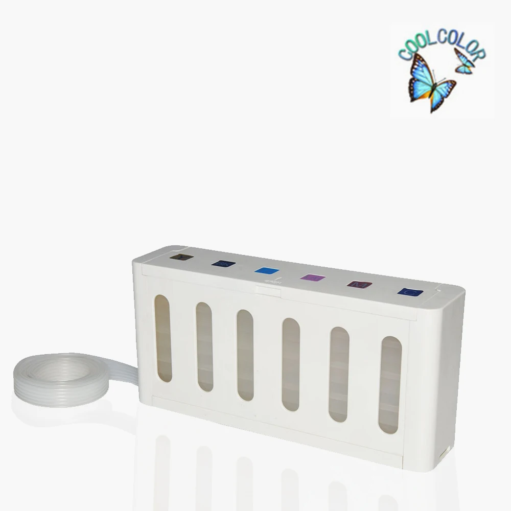 Universal kit 6 colors tank ciss in supply ink with accessories for Canon Black/White