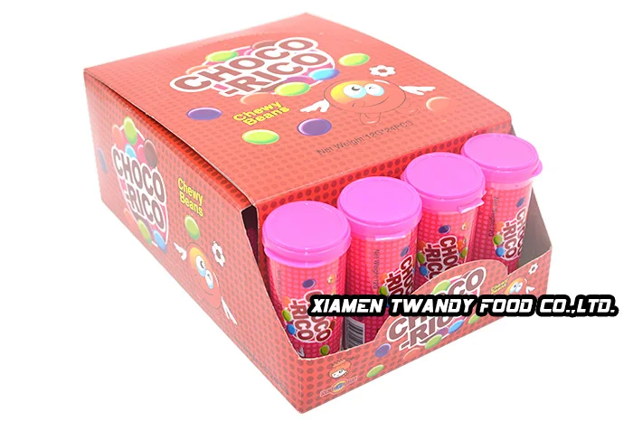
Halal New cube packing chooc rico chewy beans candy 